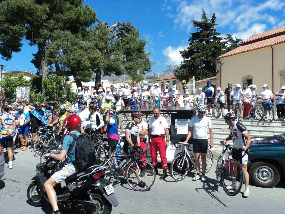 Θερμή υποδοχή στους ποδηλάτες στην Αγία Βαρβάρα…