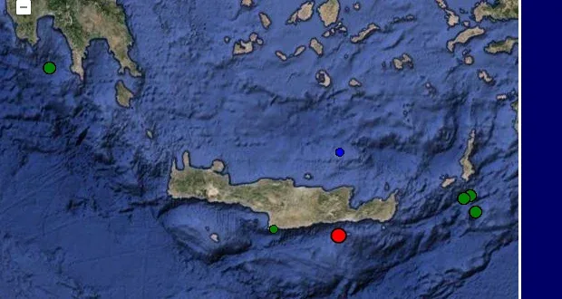 Δυνατός σεισμός ταρακούνησε πάλι την Κρήτη