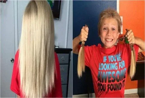Οι συμμαθητές του του έκαναν bullying για τα μακριά ξανθά μαλλιά του. Μόλις έμαθαν τί κρύβεται από πίσω δεν μπορούσαν να συγκρατήσουν τα δάκρυά τους (PHOTOS)
