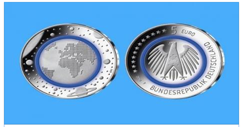Κυκλοφόρησε στη Γερμανία το νέο νόμισμα των πέντε ευρώ (εικόνες – video)
