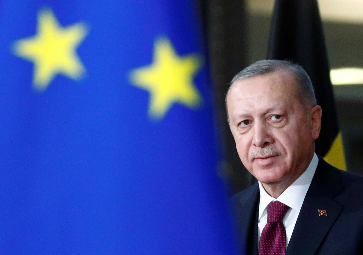 O Ερντογάν αποχώρησε “Σαν λαδωμένος ποντικός”  χωρίς δηλώσεις από το Ευρωπαϊκό Συμβούλιο