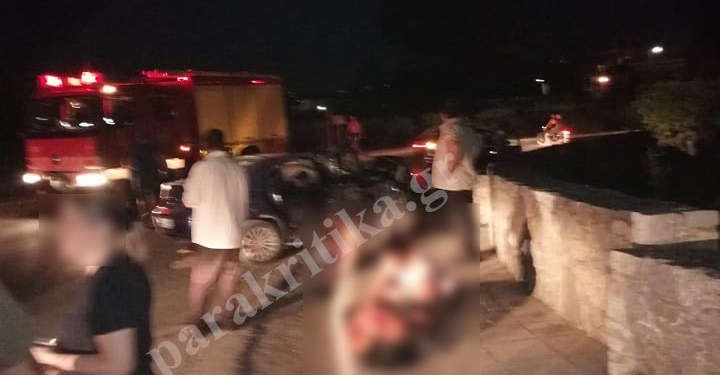 Σοβαρό τροχαίο στην Κρήτη δύο τραυματίες στο νοσοκομείο