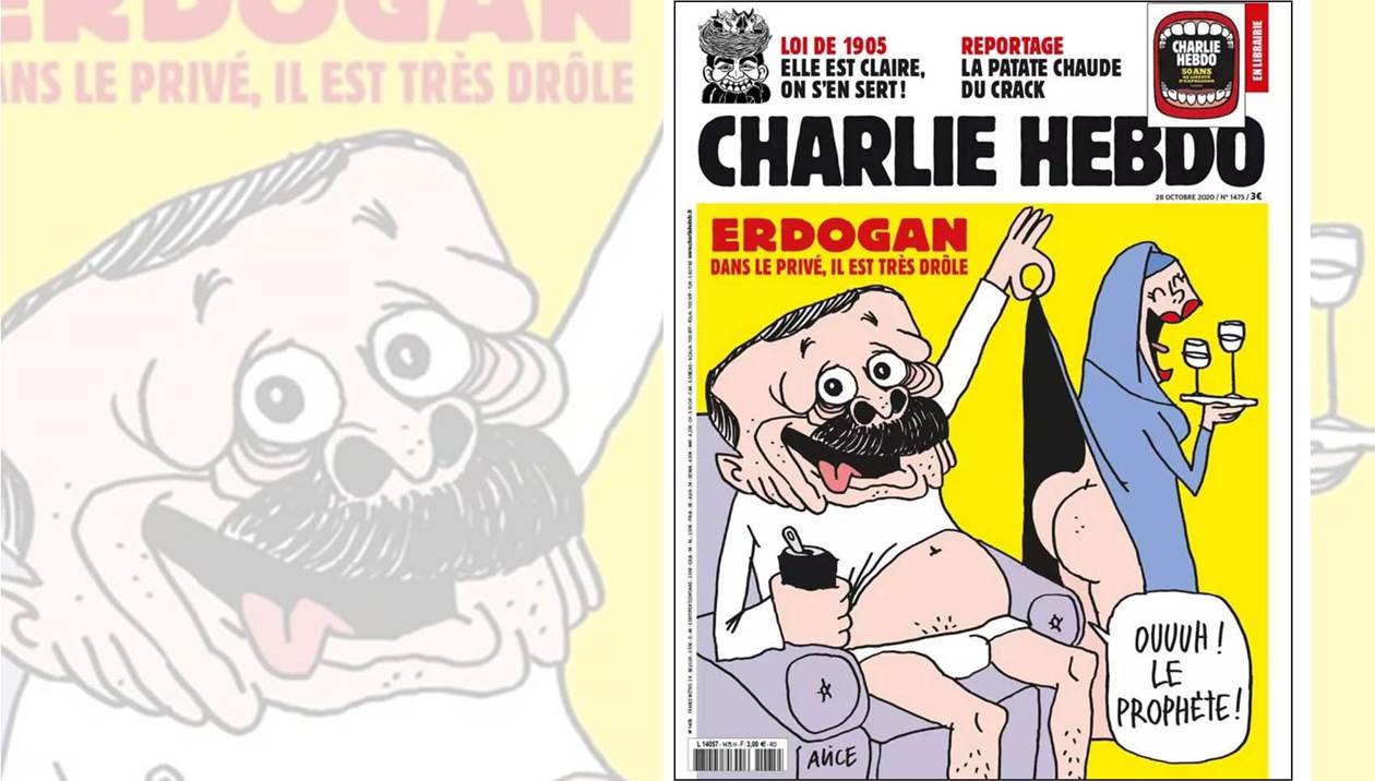 Το σκίτσο του Charlie Hebdo! Ο Ερντογάν με… εσώρουχο «ξεγυμνώνει» μια μουσουλμάνα!