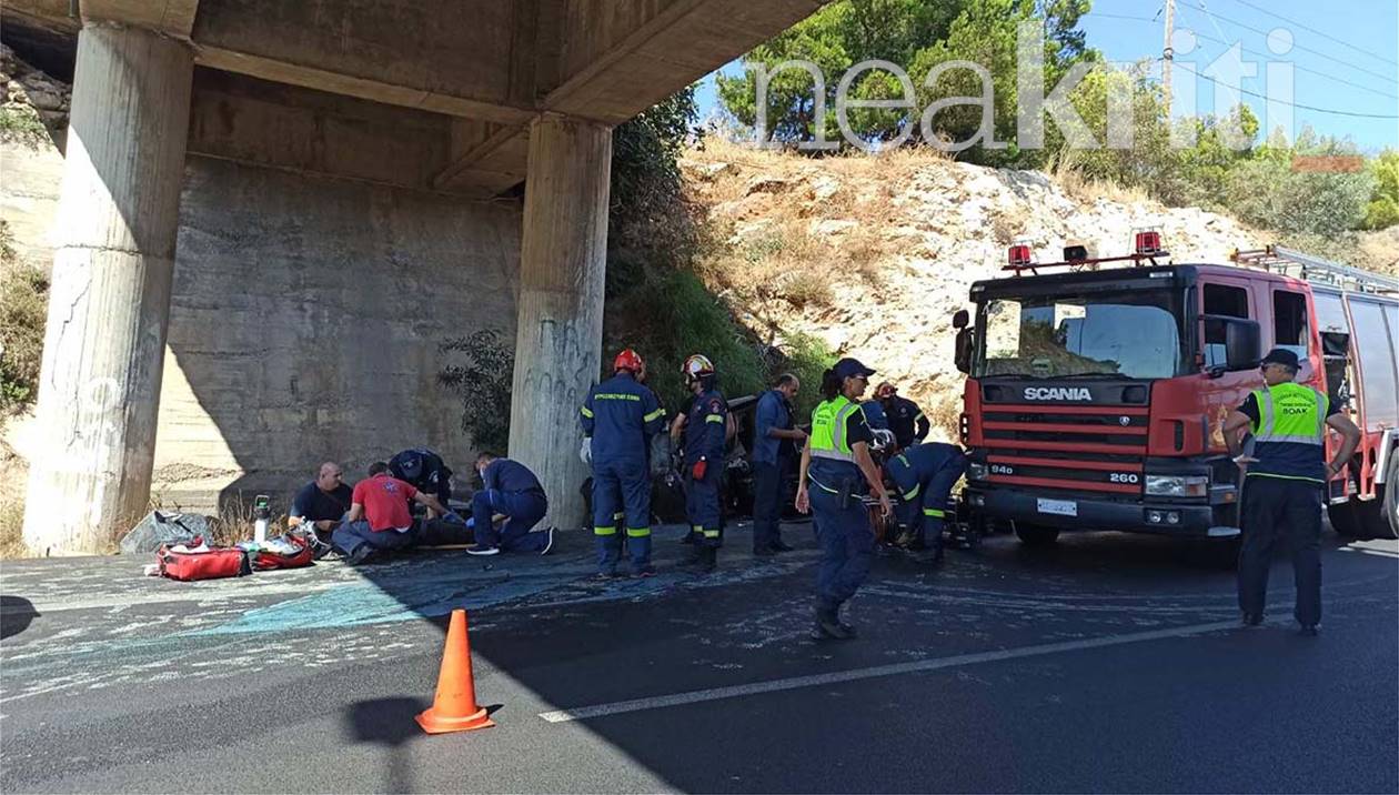 Ηράκλειο: Ένας νεκρός δυο τραυματίες μετά απο τροχαίο στον κόμβο Αλικαρνασσού προς Αεροδρόμιο