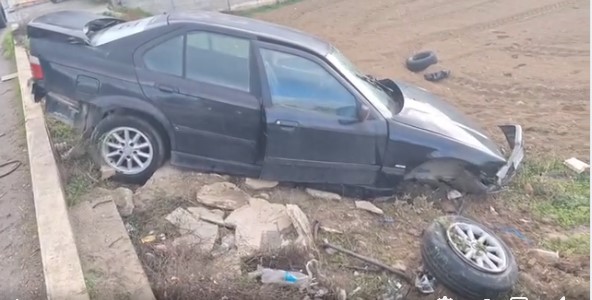 Τρομακτικό τροχαίο στις Μοίρες: Αυτοκίνητο εκτοξεύτηκε 30 μέτρα μετά τη σφοδρή σύγκρουση Βίντεο!