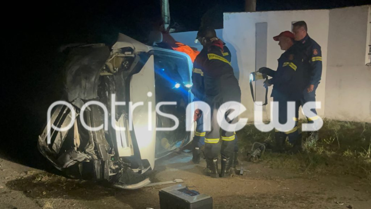 Πύργος: Εκτροπή βαν στον Αγιάννη