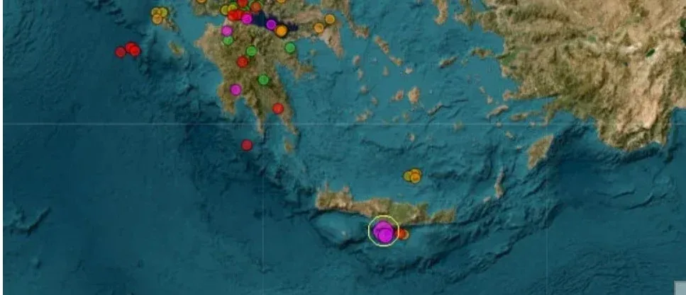 Νέος σεισμός πιο δυνατός από τον πρώτο στην νότια Κρήτη