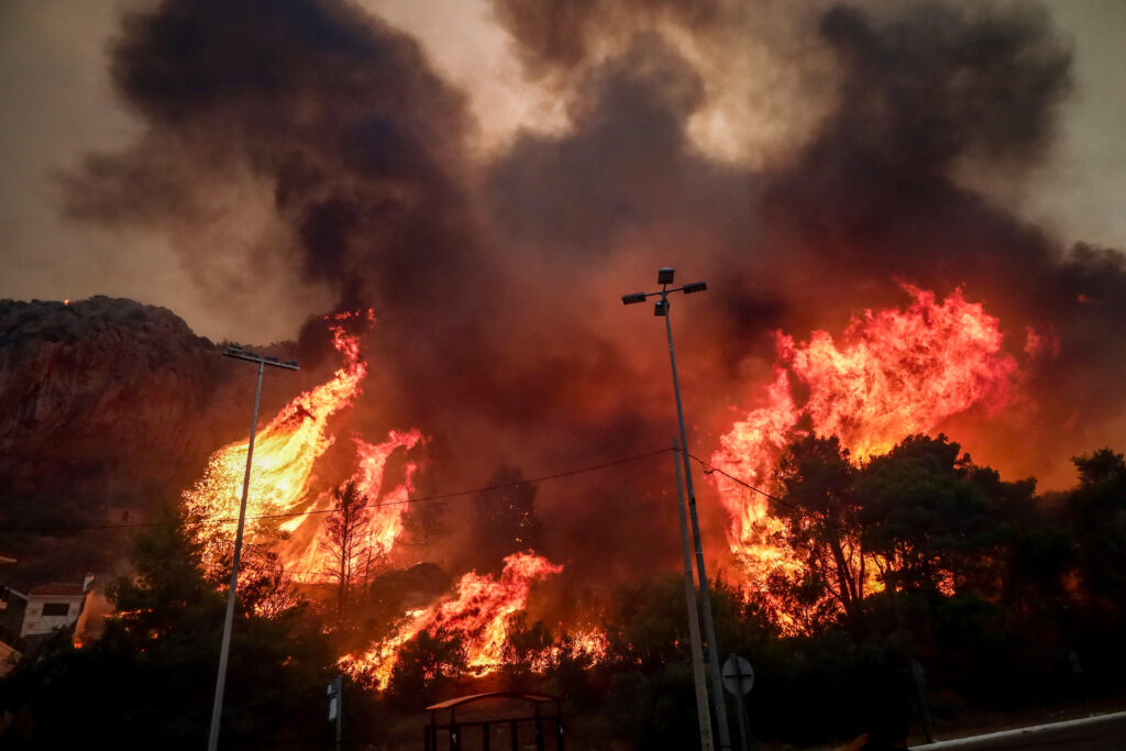 Ηλεία: Οριοθετήθηκε η πυρκαγιά στην παραθαλάσσια περιοχή Καβούρι