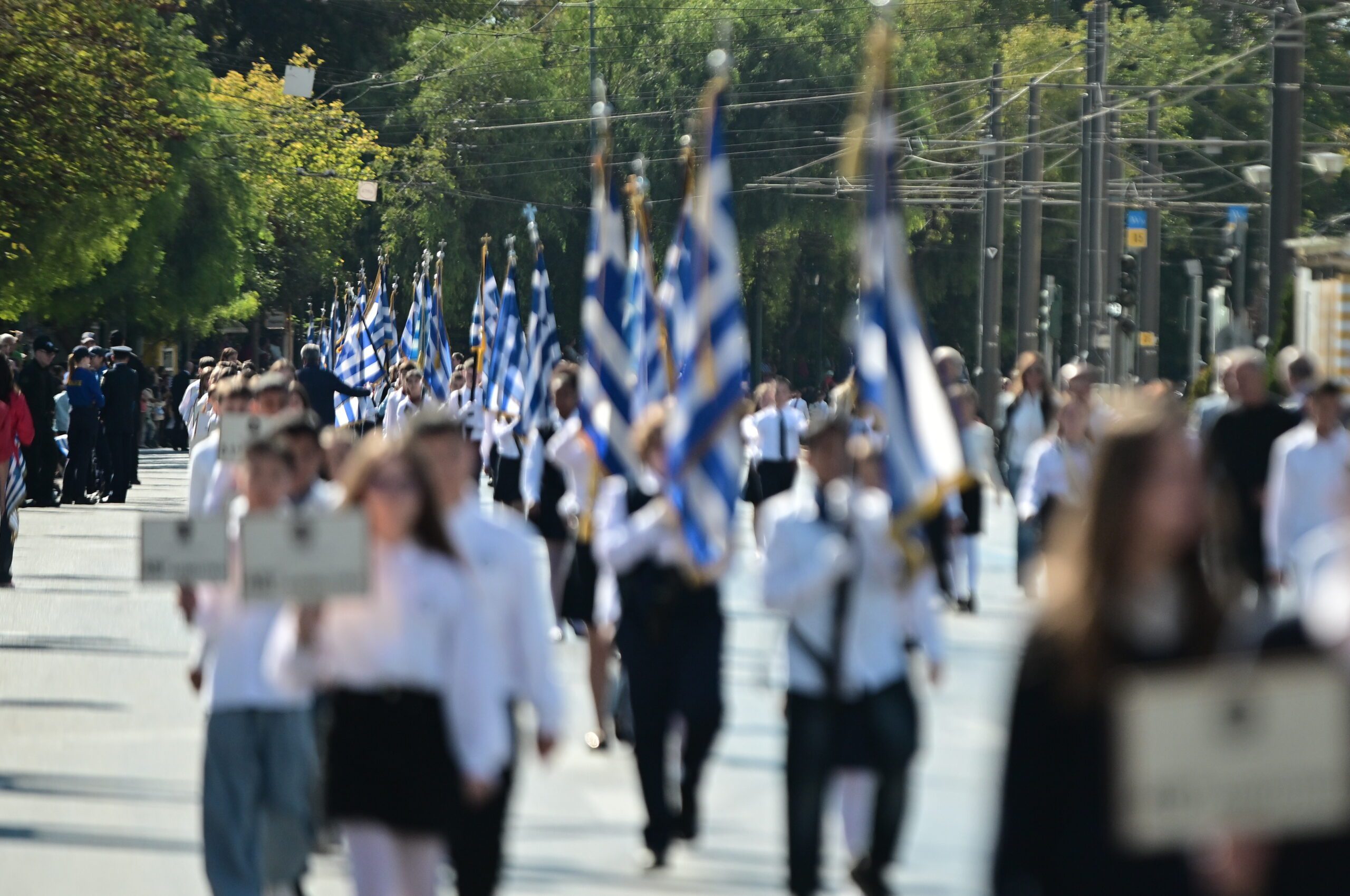 Με τη μαθητική παρέλαση τιμήθηκε η επέτειος του «ΟΧΙ» στην Αθήνα