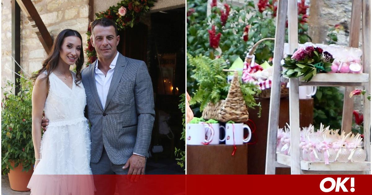 Γιώργος Αγγελόπουλος – Δήμητρα Βαμβακούση: Η vintage μπομπονιέρα στη βάφτιση της κόρης τους