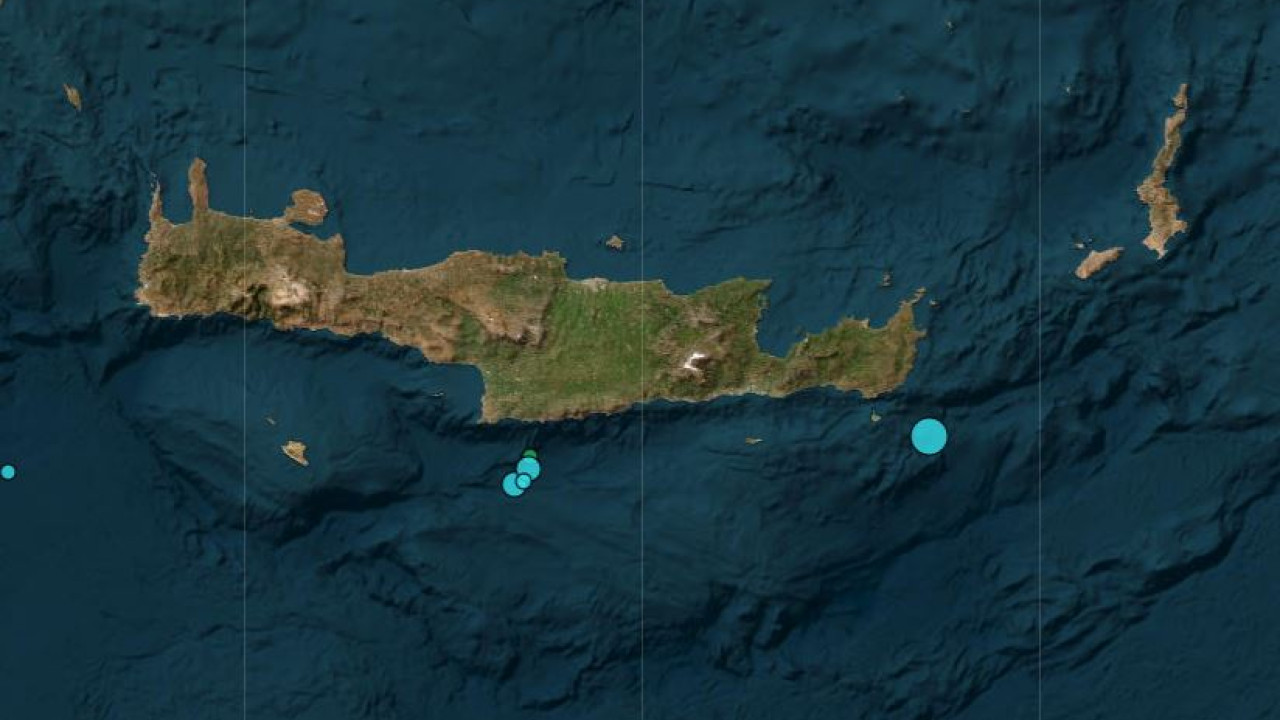 Σεισμός στην Κρήτη –  4,4 Ρίχτερ ανοιχτά της Σητείας