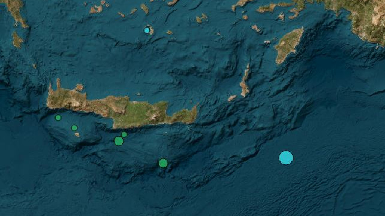 Σεισμός 4 Ρίχτερ στον θαλάσσιο χώρο ανοιχτά της Καρπάθου και της Κρήτης