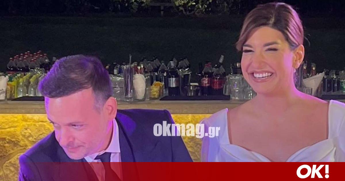 Χάρης Δούκας – Γεωργία Πολυτάνου: Η άφιξη του ζευγαριού στη δεξίωση και η εντυπωσιακή τούρτα του γάμου του!