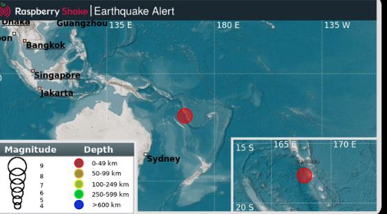 Ισχυρός σεισμός 7,4 Ρίχτερ έπληξε την περιοχή Πορτ Βίλα του Βανουάτου – Προειδοποίηση για τσουνάμι