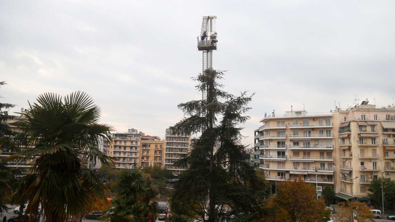 Θεσσαλονίκη: Σήμερα ανάβει το χριστουγεννιάτικο δέντρο στην Αριστοτέλους