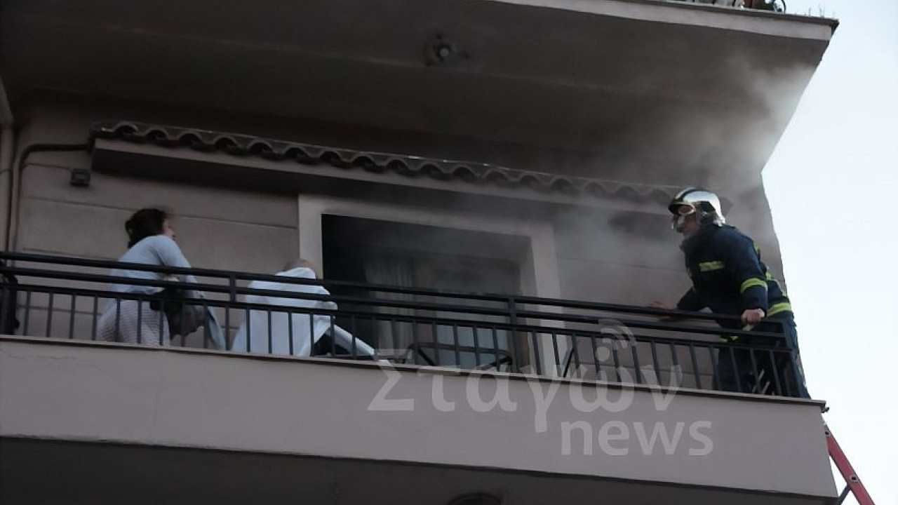 Μεγάλη φωτιά σε ξενοδοχείο της Καλαμπάκας