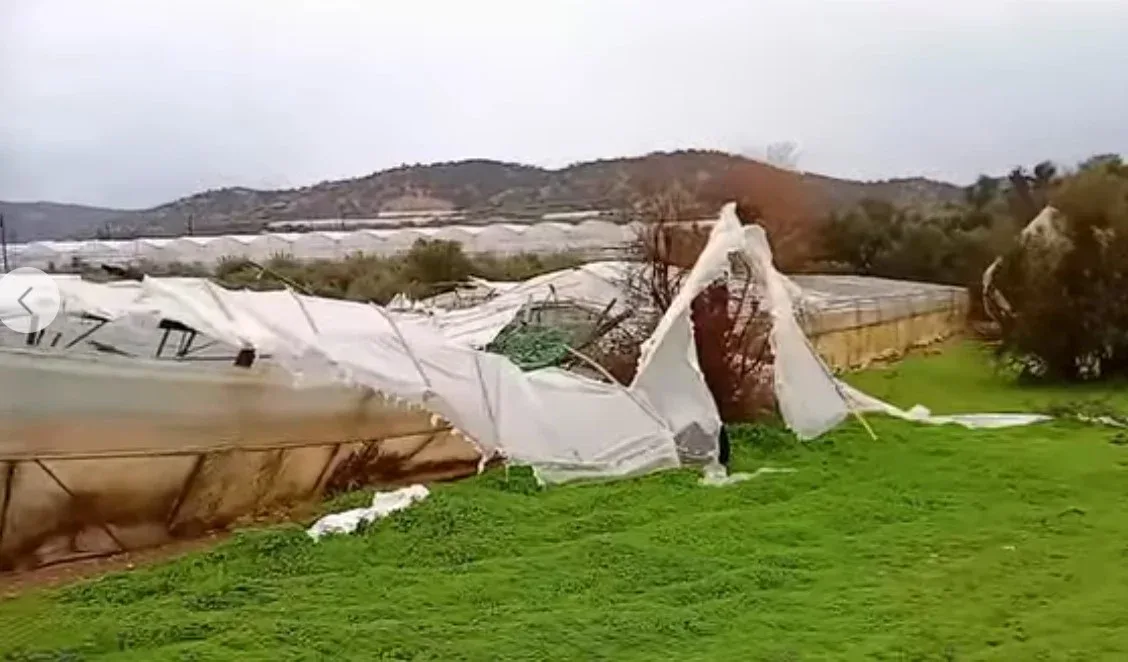 Δήμος Φαιστού: Αίτημα για κήρυξη έκτακτης ανάγκης για τις ζημιές από τον ανεμοστρόβιλο στο Τυμπάκι