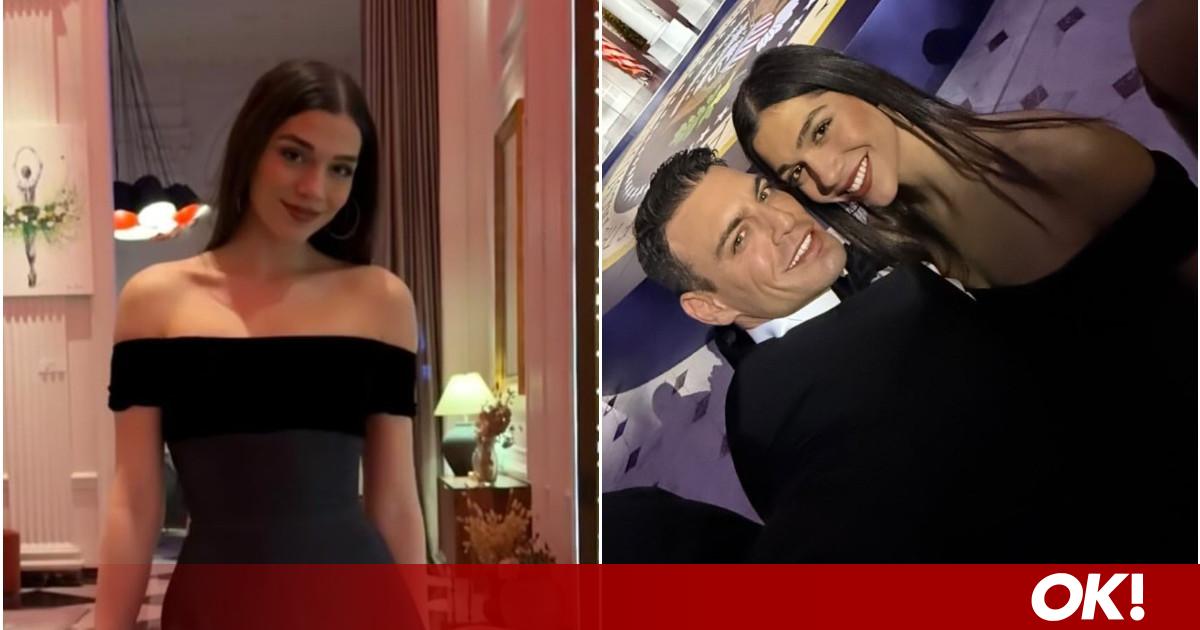 Με μαύρο, παραμυθένιο off shoulder φόρεμα από τη Celia Kritharioti στο Καπιτώλιο των Ηνωμένων Πολιτειών