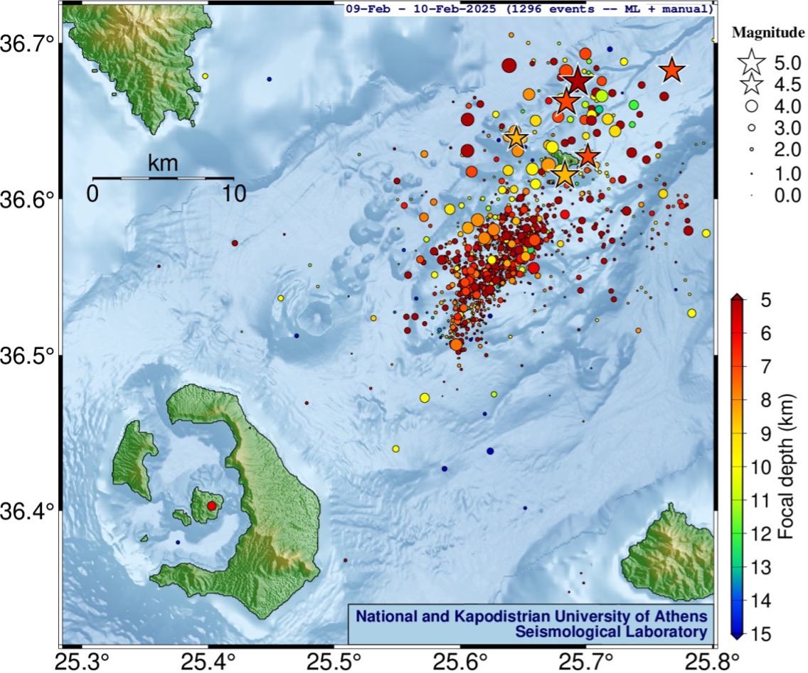 ΕΚΠΑ: Πάνω από 14.000 δονήσεις στις Κυκλάδες από τις 26/01 – Κίνδυνος κύριου σεισμού