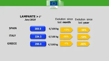 Τιμές, Ελαιόλαδο λαμπάντε, Ευρωπαϊκή Επιτροπή