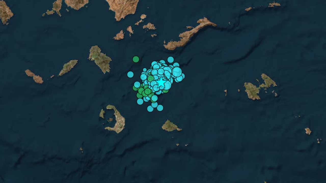 Σαντορίνη – Αμοργός: Νέος σεισμός 4,8 Ρίχτερ