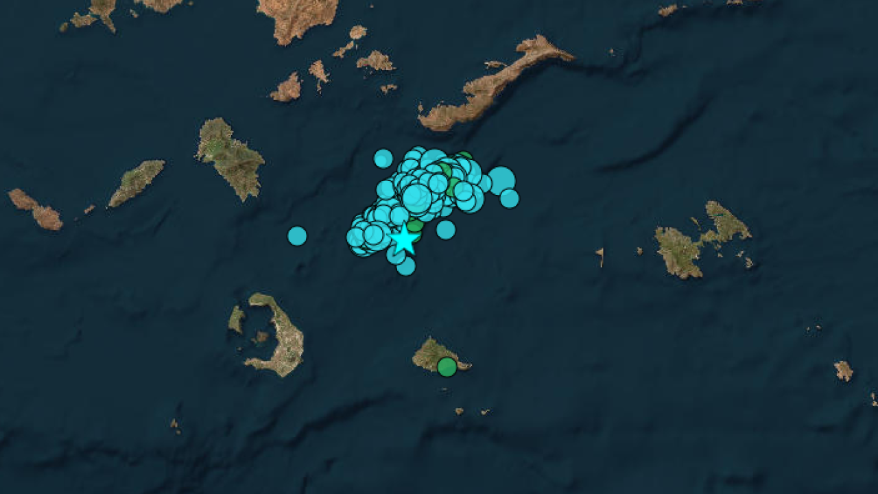 Νέος σεισμός 4,6 Ρίχτερ ανάμεσα σε Σαντορίνη και Αμοργό