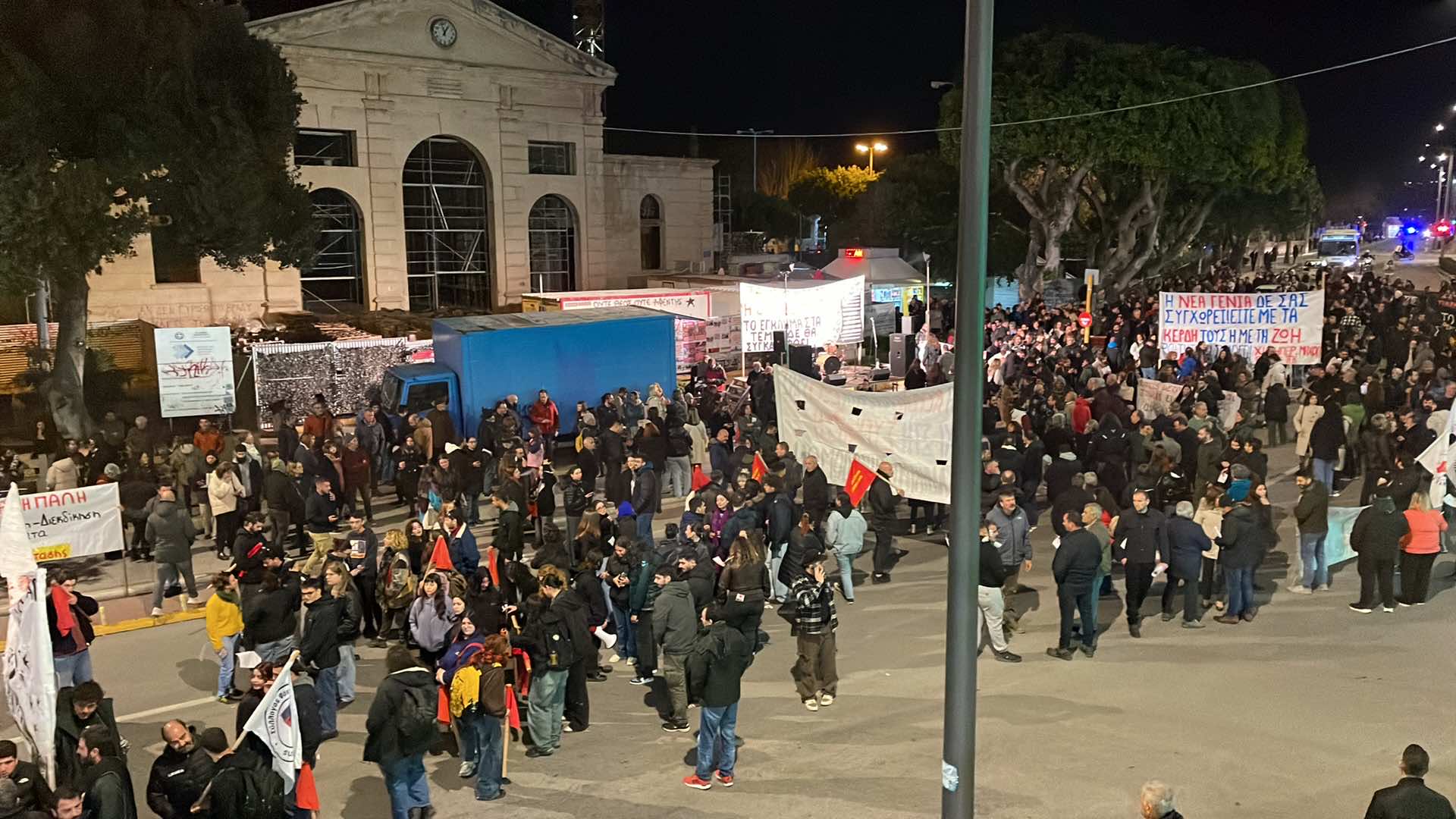 Χανιά: Συγκέντρωση διαμαρτυρίας για την τραγωδία των Τεμπών